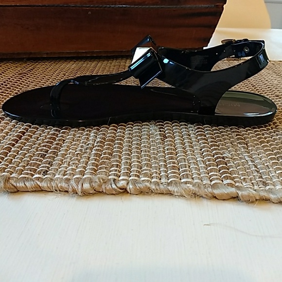 *1 LEFT* MK Black Bow Jelly Sandle - Picture 6 of 7